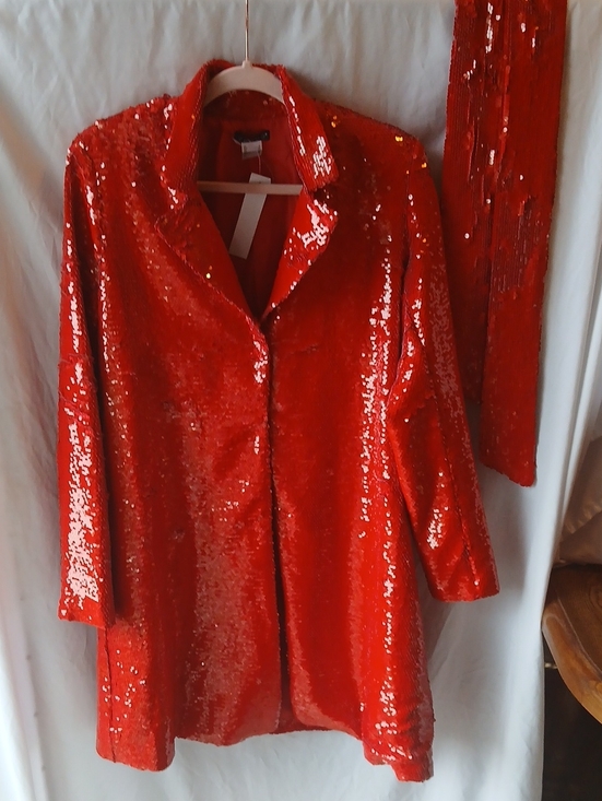 VENUS Jackets & Blazers - Venus Sequin Sparkly Women's Coat Jacket With Belt SEE VIDEO!